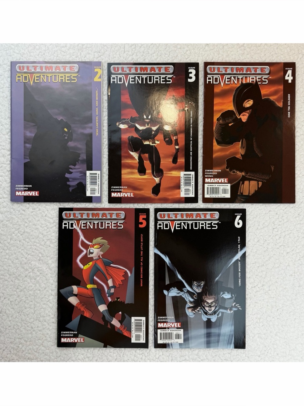 MARVEL • Ultimate Adventures #2–6 Comic Book Lot of 5